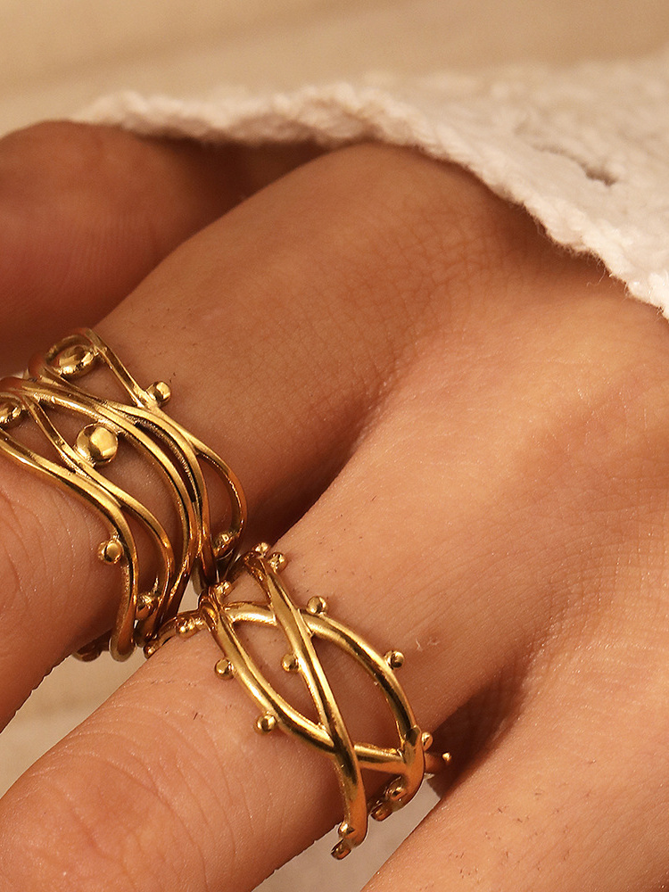 Titanium Steel Ring - Titanium Steel Ring Women's Luxury Personality
