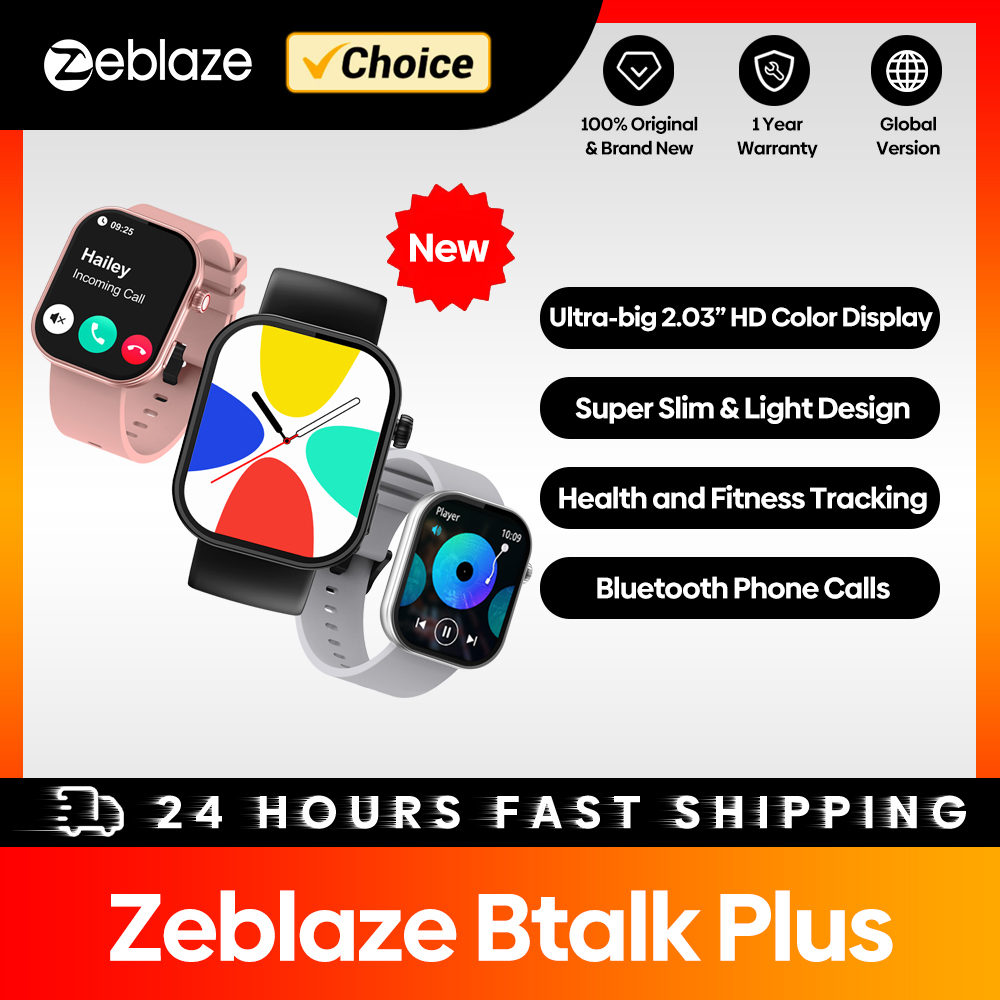 Italian Jewelry Watches - New Zeblaze Btalk Plus Voice Calling