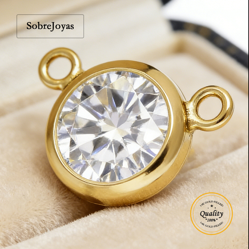 Birthstone Ring Set - 14K Gold Filled 3A CZ Connector