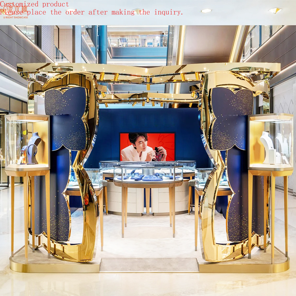 Jewelry And Watches Exhibition - Custom.Jewelry Kiosk Luxurious Creative Display Custom