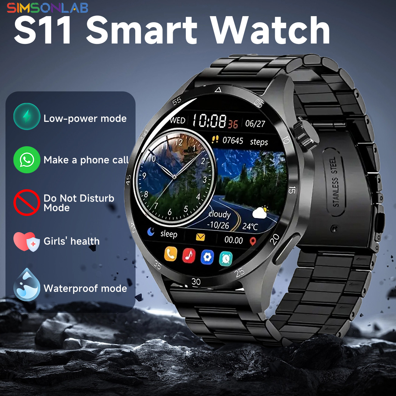 New Smartwatch Android IOS 1.5 – Italian Jewelry Watches Bewertung und Preis
