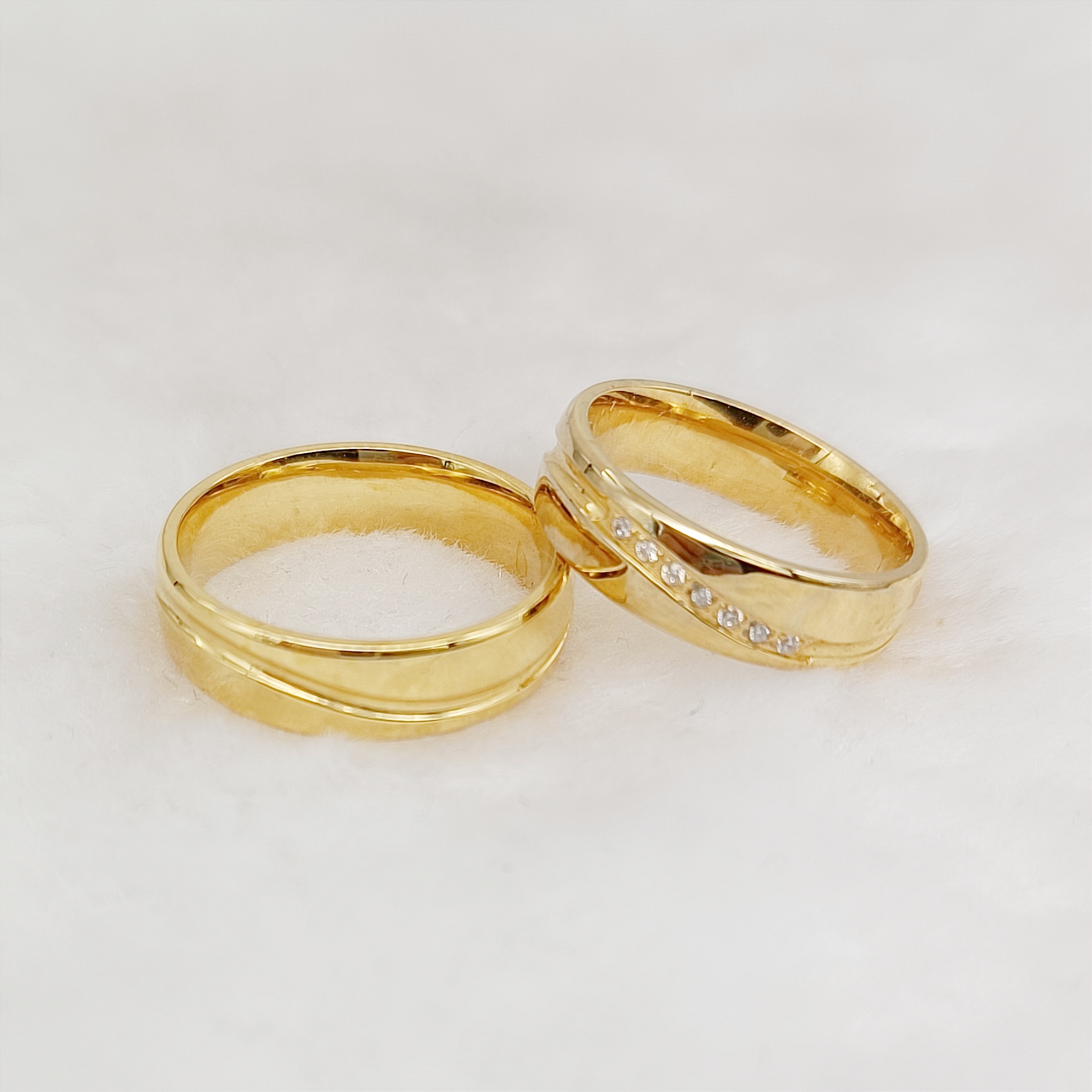 Western Shiny Lover's Couples  – Titanium Steel Ring Bewertung und Preis