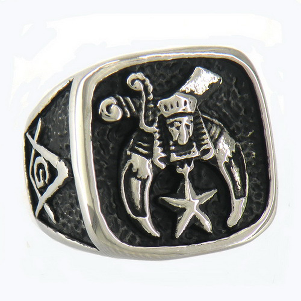5 pcs Retro Freemason Titanium – Titanium Steel Ring Bewertung und Preis