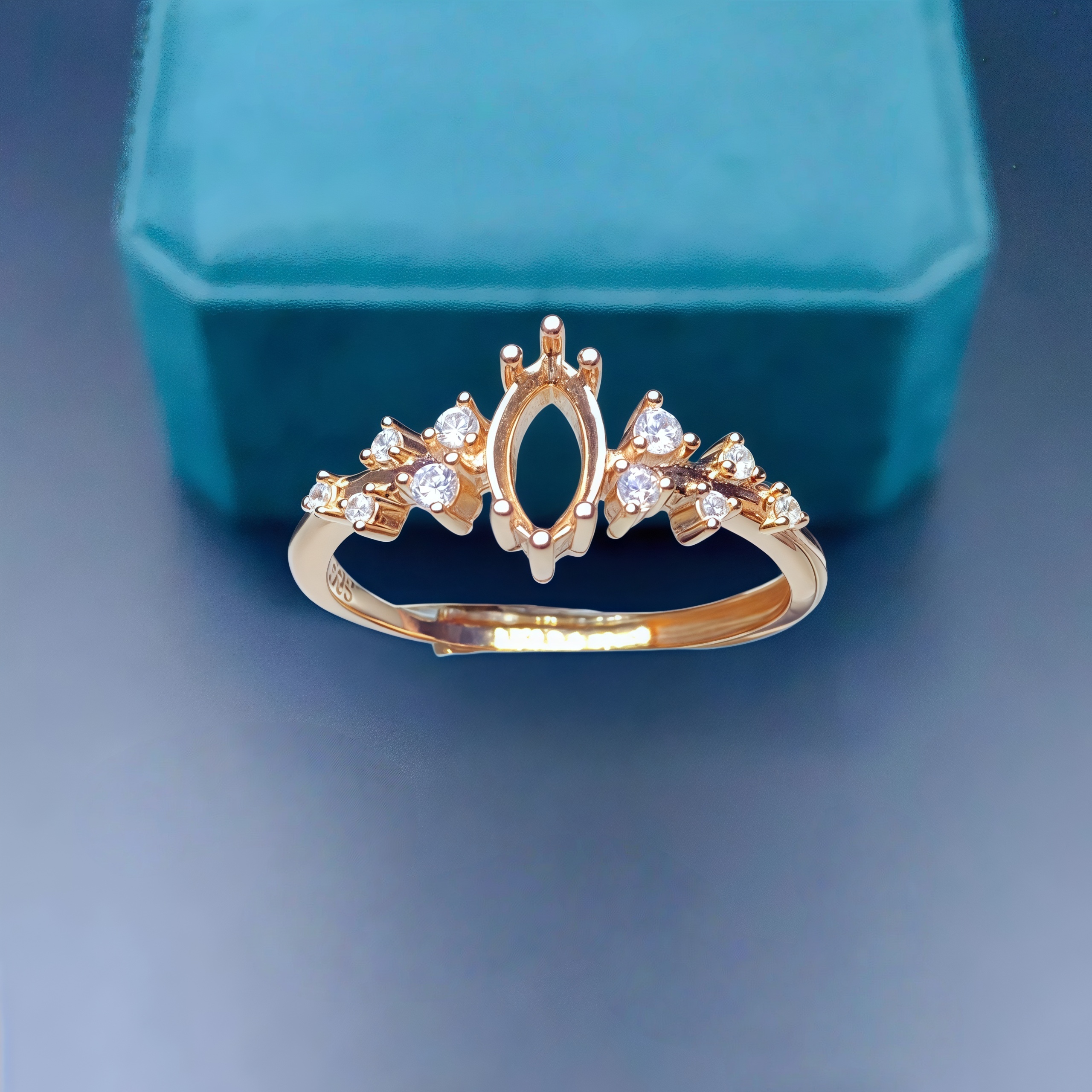 Setting 4*8mmHorse eye Shape S – Sterling Silver Ring Bewertung und Preis