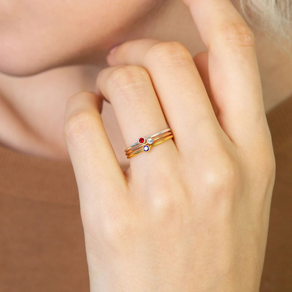 eManco Stainless Steel Birthst – Birthstone Ring Set Bewertung und Preis