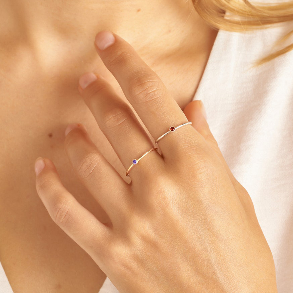 eManco Stainless Steel Birthst – Birthstone Ring Set Bewertung und Preis