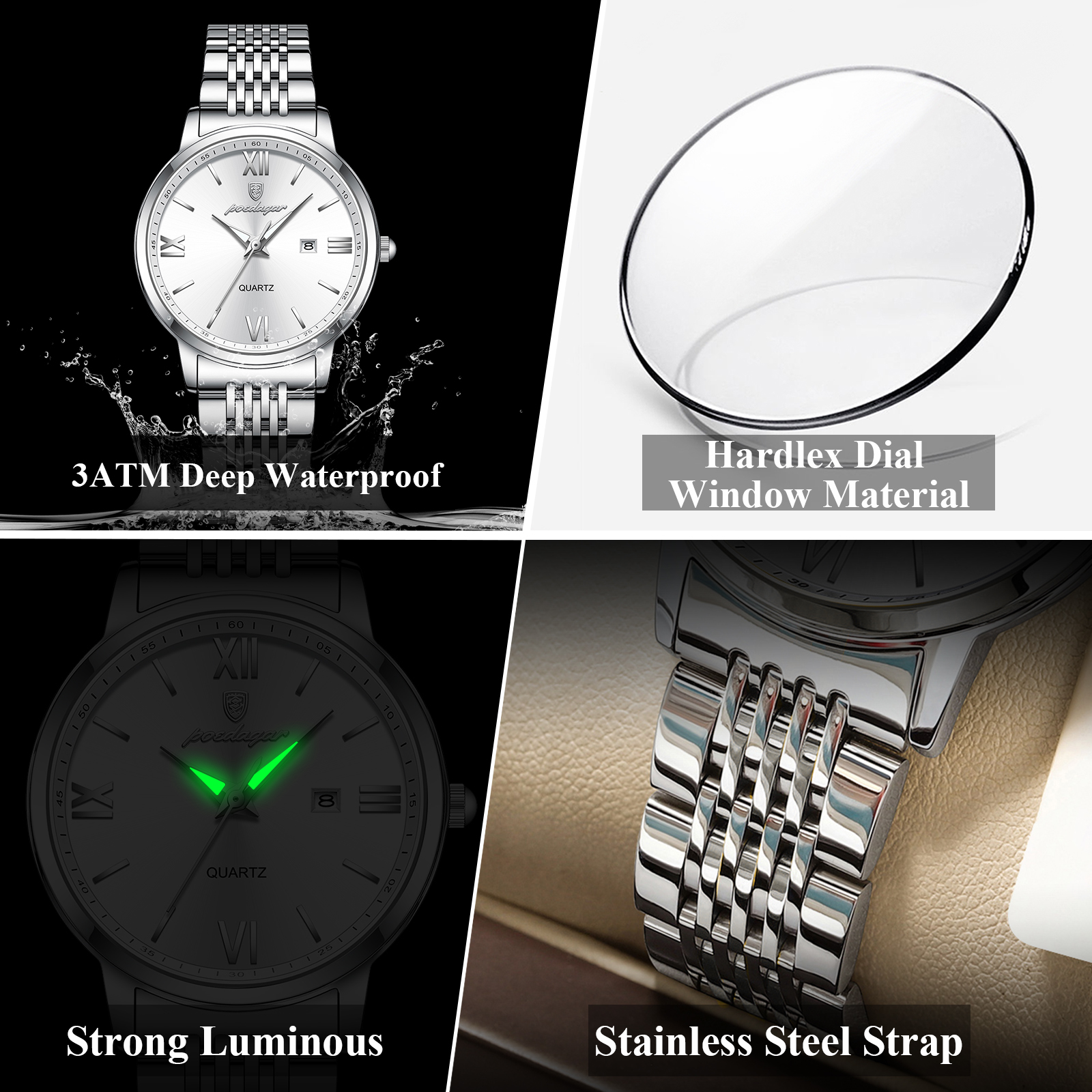POEDAGAR Luxury Brand Watch Fo – Rg Watches & Jewelry Gmbh Bewertung und Preis