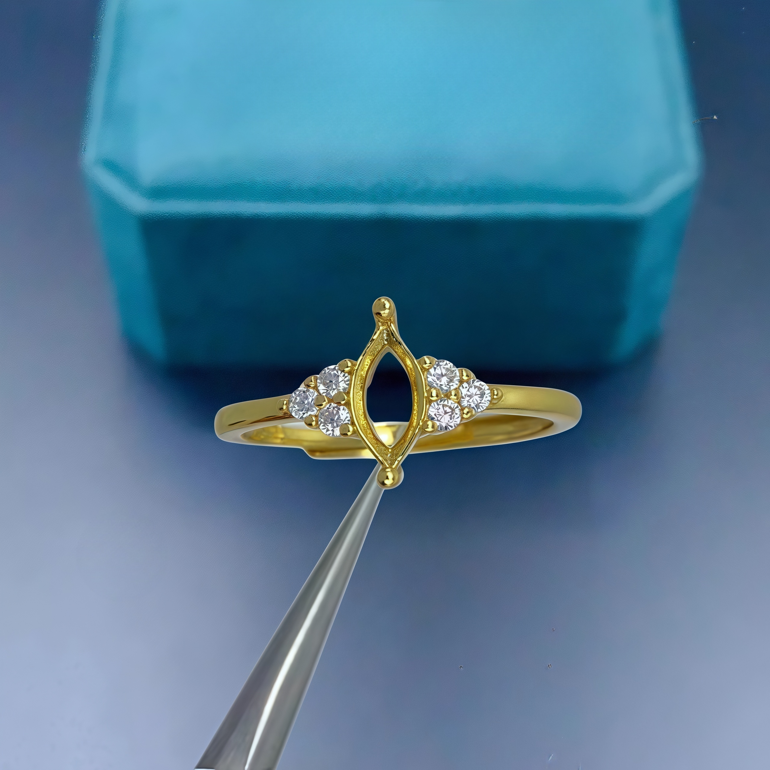 Y Fashion Ring Holder DIY Empt – Sterling Silver Ring Bewertung und Preis