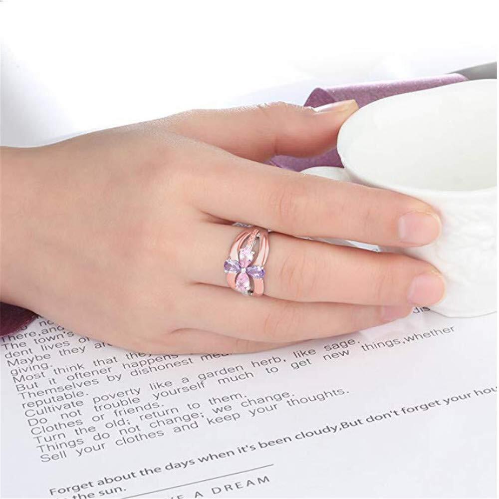 Amxiu Customize Large Wedding  – Birthstone Ring Set Bewertung und Preis