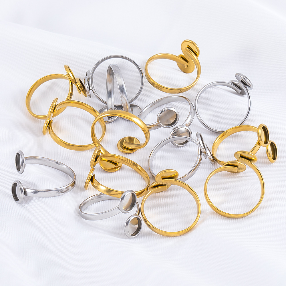 5pcs Stainless Steel Adjustabl – Gold Plated Ring Bewertung und Preis