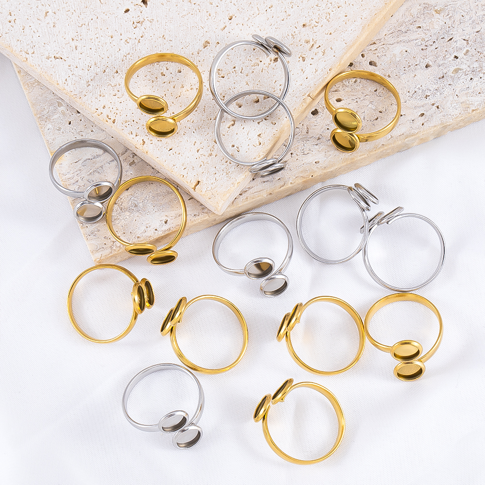 5pcs Stainless Steel Adjustabl – Gold Plated Ring Bewertung und Preis