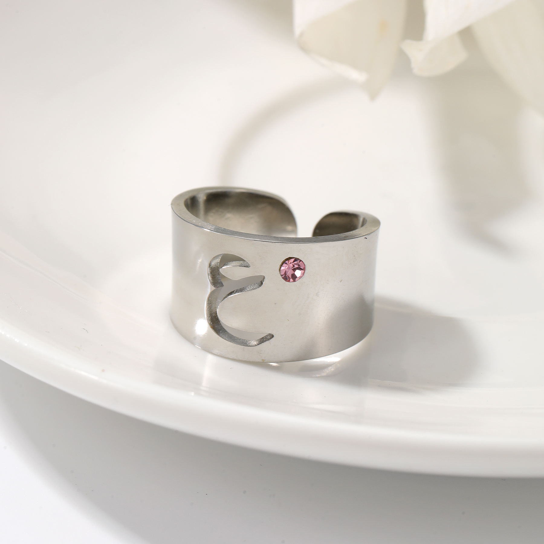 Arabic Initial Ring Personaliz – Birthstone Ring Set Bewertung und Preis