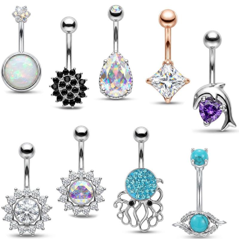 1Pcs Purple Zircon Dangle Bell – Titanium Steel Ring Bewertung und Preis