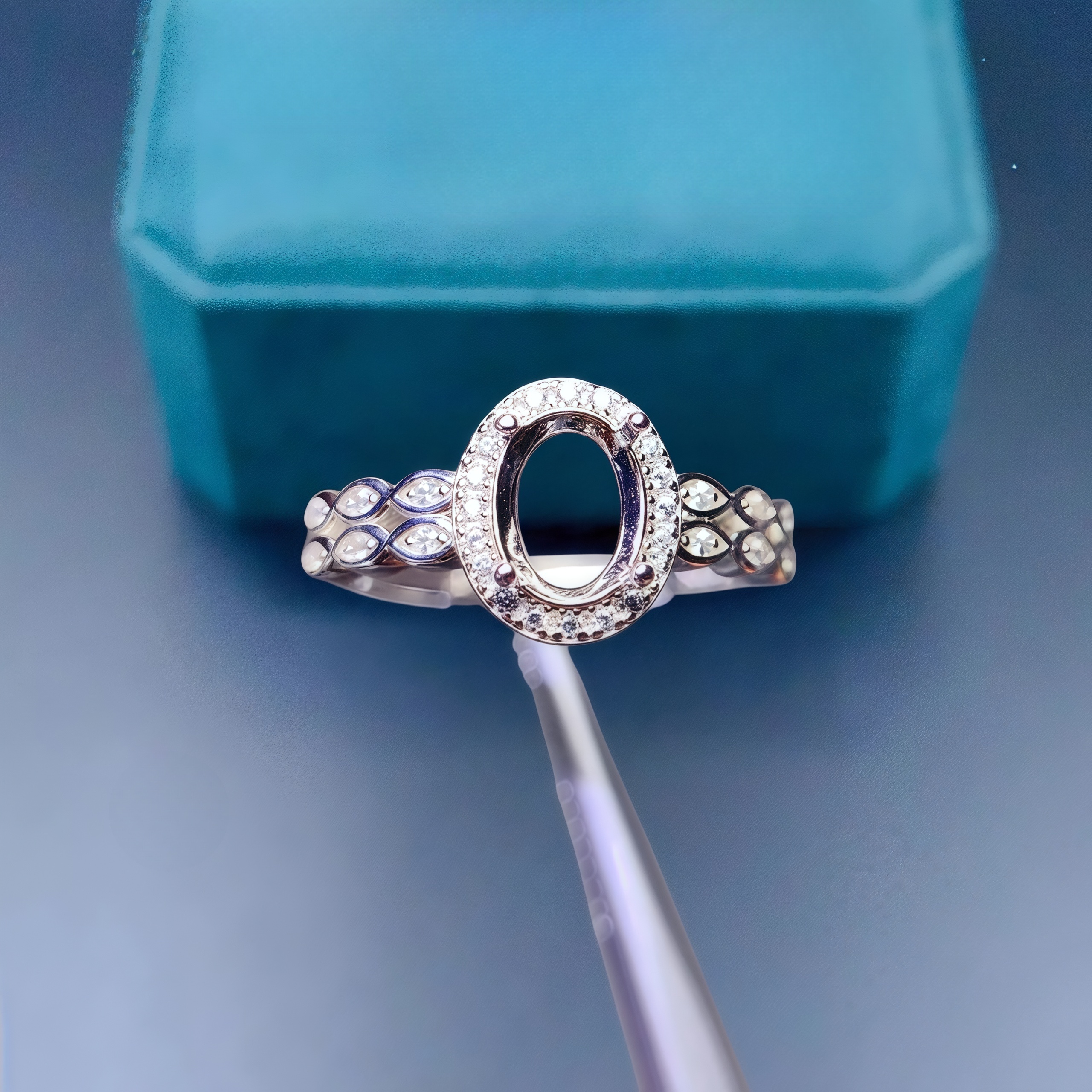 Setting 4*5/5*7mm Ellipse Ston – Sterling Silver Ring Bewertung und Preis