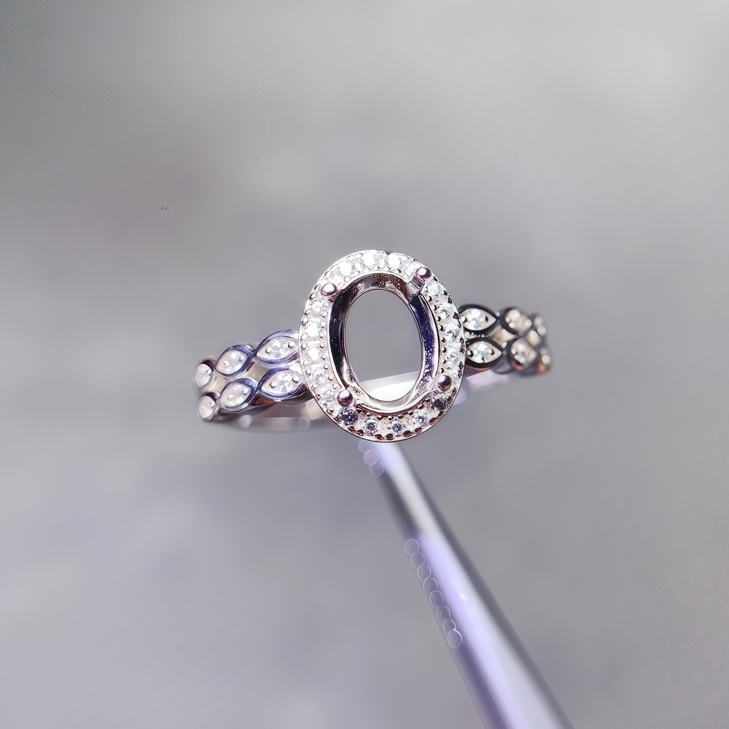 Setting 4*5/5*7mm Ellipse Ston – Sterling Silver Ring Bewertung und Preis