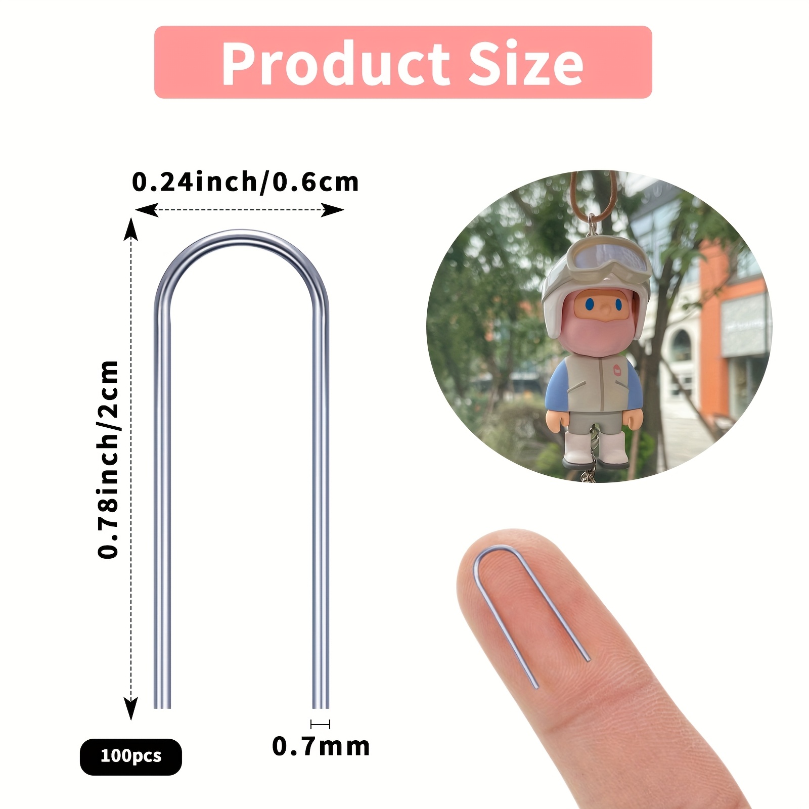 1 Box /100 Pieces U-shaped tit – Titanium Steel Ring Bewertung und Preis