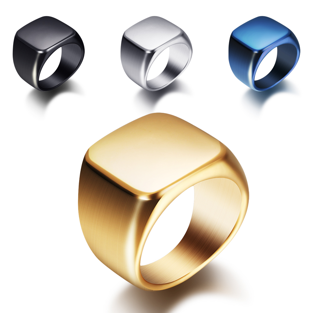 Free Engrave New Silver/Gold/B – Titanium Steel Ring Bewertung und Preis