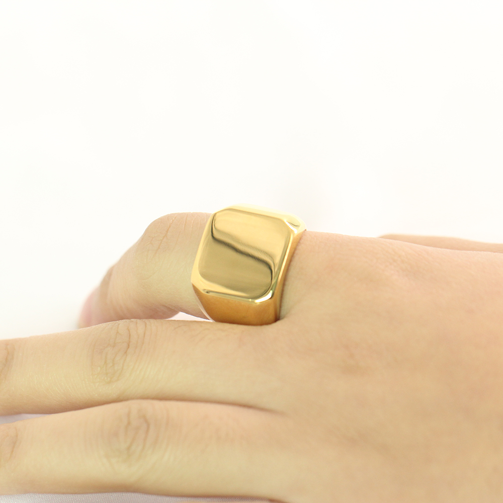 Free Engrave New Silver/Gold/B – Titanium Steel Ring Bewertung und Preis