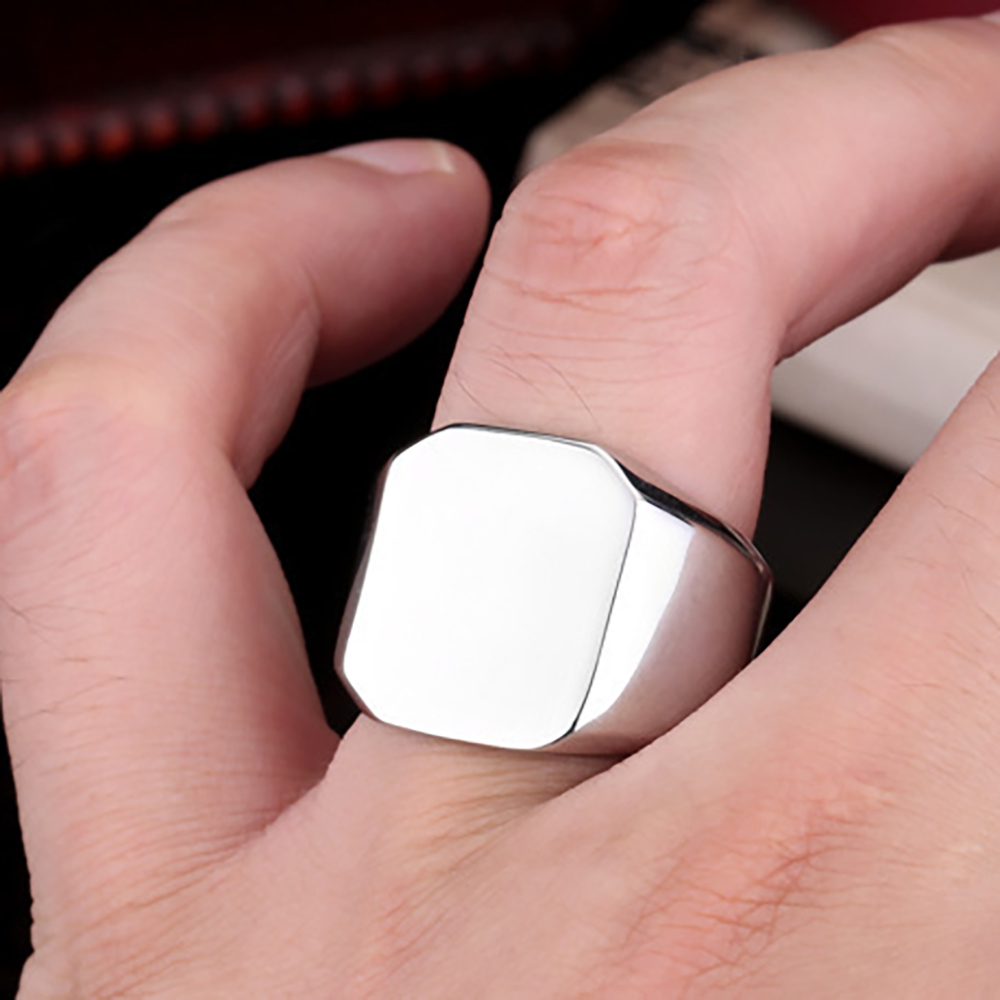 Free Engrave New Silver/Gold/B – Titanium Steel Ring Bewertung und Preis