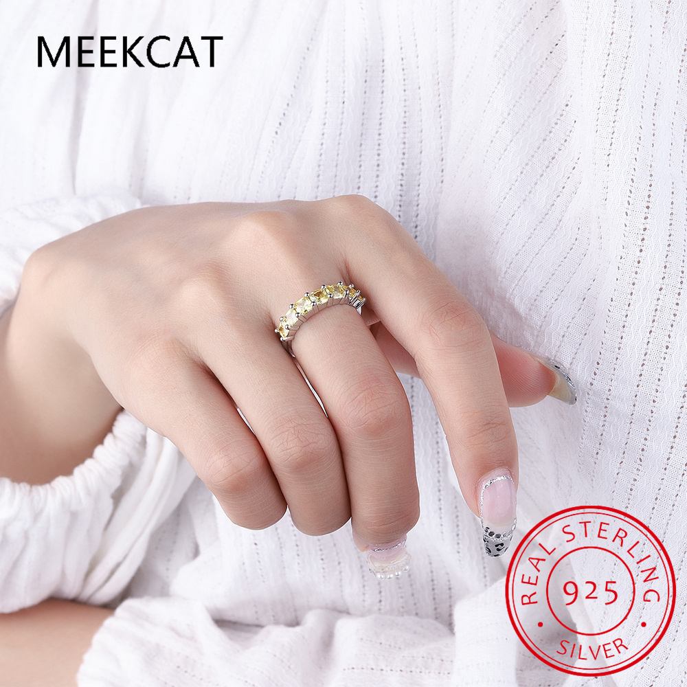 Princess Cut Natural Yellow Ci – Birthstone Ring Set Bewertung und Preis