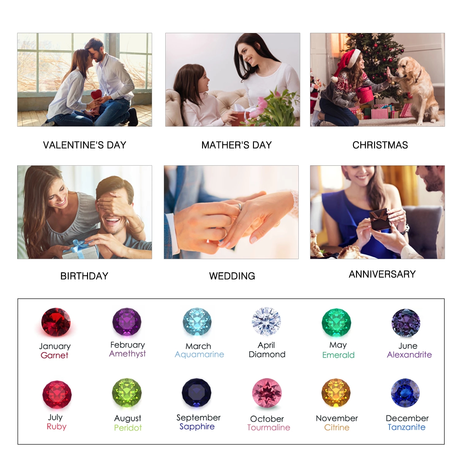 PERSONALIZED ENGRAVED MINIMALI – Birthstone Ring Set Bewertung und Preis