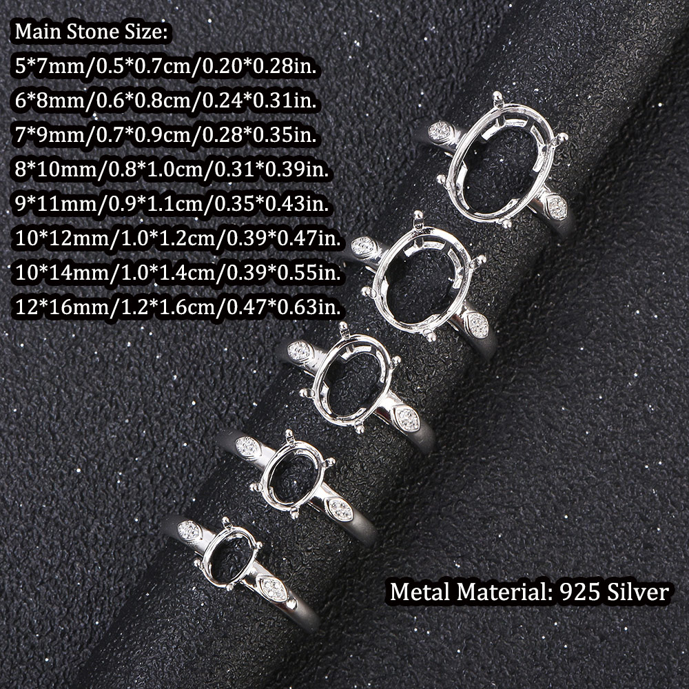 5x7-12x16mm Ring Blank 925 Ste – Sterling Silver Ring Bewertung und Preis