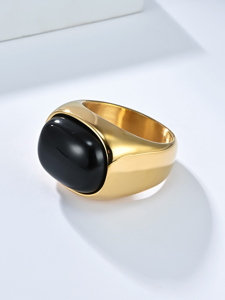  Retro Large Size 3 Gemstone T – Titanium Steel Ring Bewertung und Preis