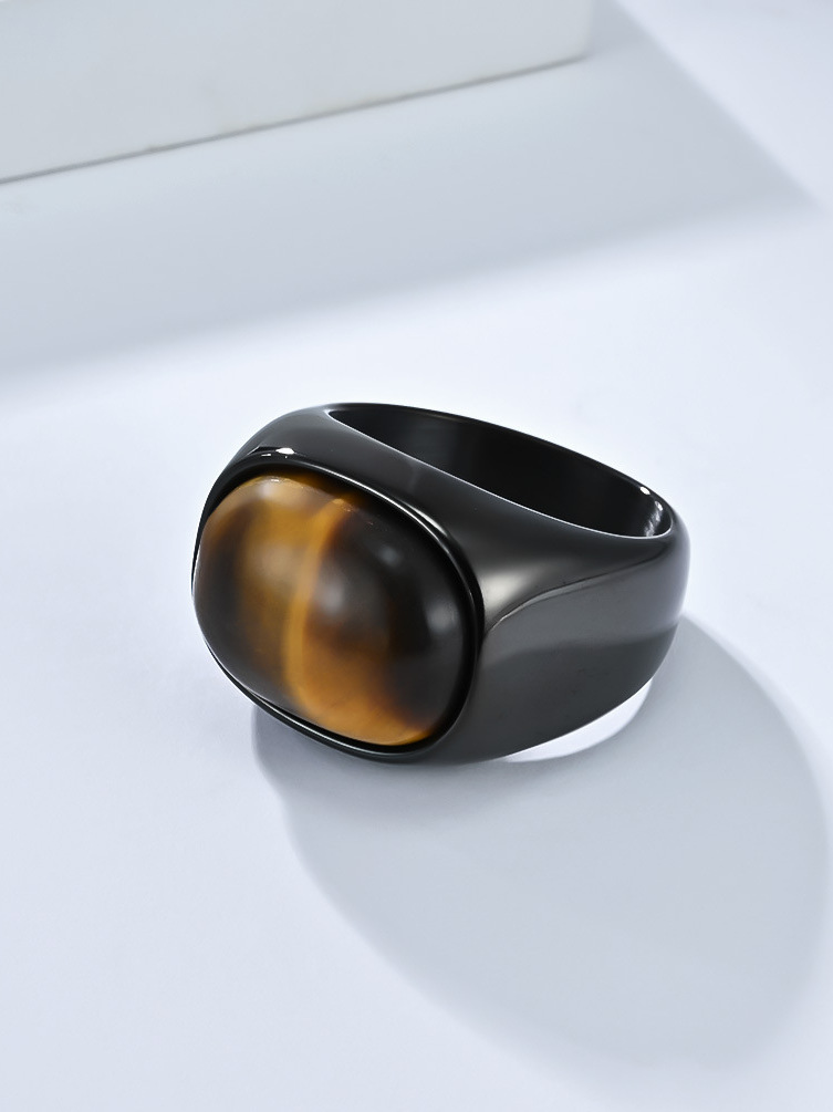  Retro Large Size 3 Gemstone T – Titanium Steel Ring Bewertung und Preis