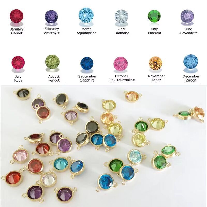 14K Gold Filled 3A CZ Connecto – Birthstone Ring Set Bewertung und Preis