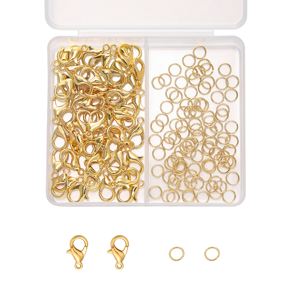 1Box/Lot 2-Grid 18K Gold Color – Gold Plated Ring Bewertung und Preis