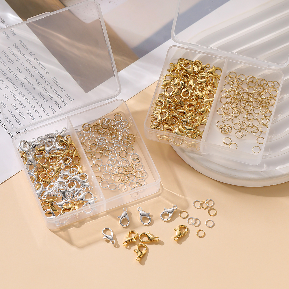 1Box/Lot 2-Grid 18K Gold Color – Gold Plated Ring Bewertung und Preis
