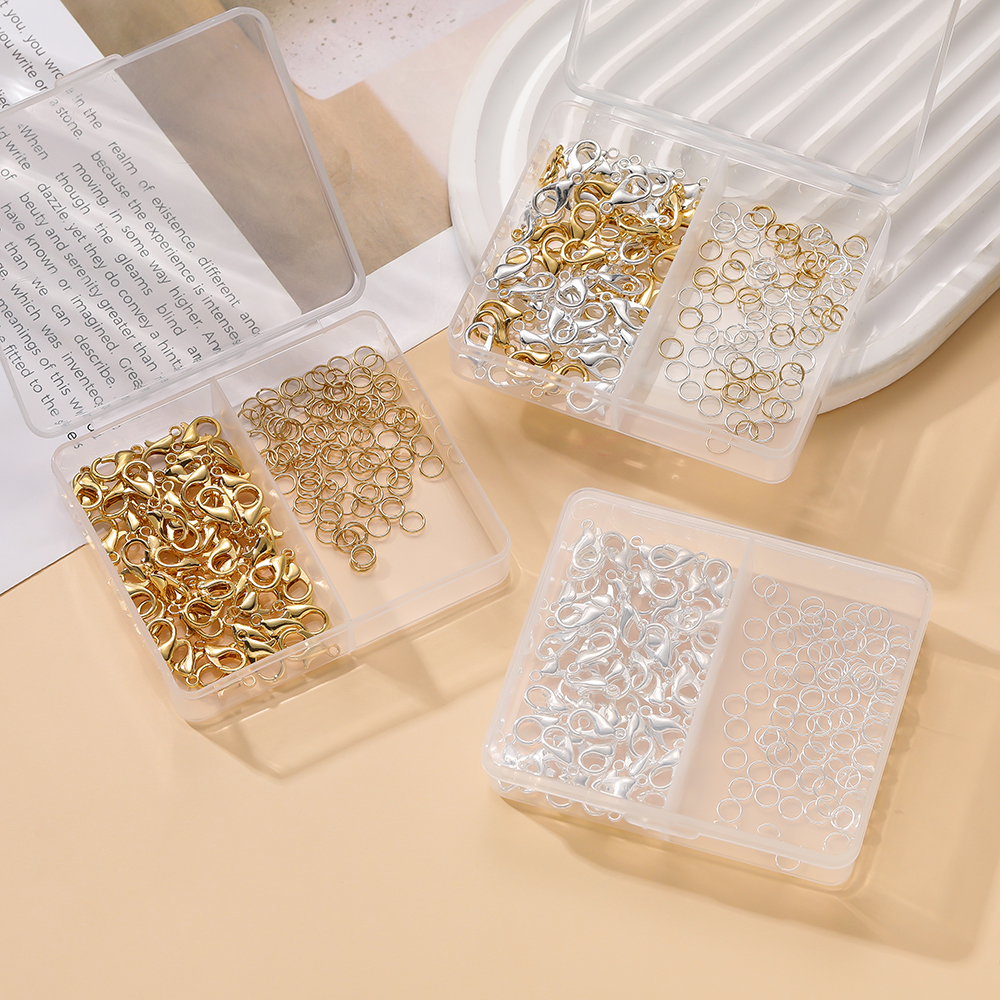 1Box/Lot 2-Grid 18K Gold Color – Gold Plated Ring Bewertung und Preis