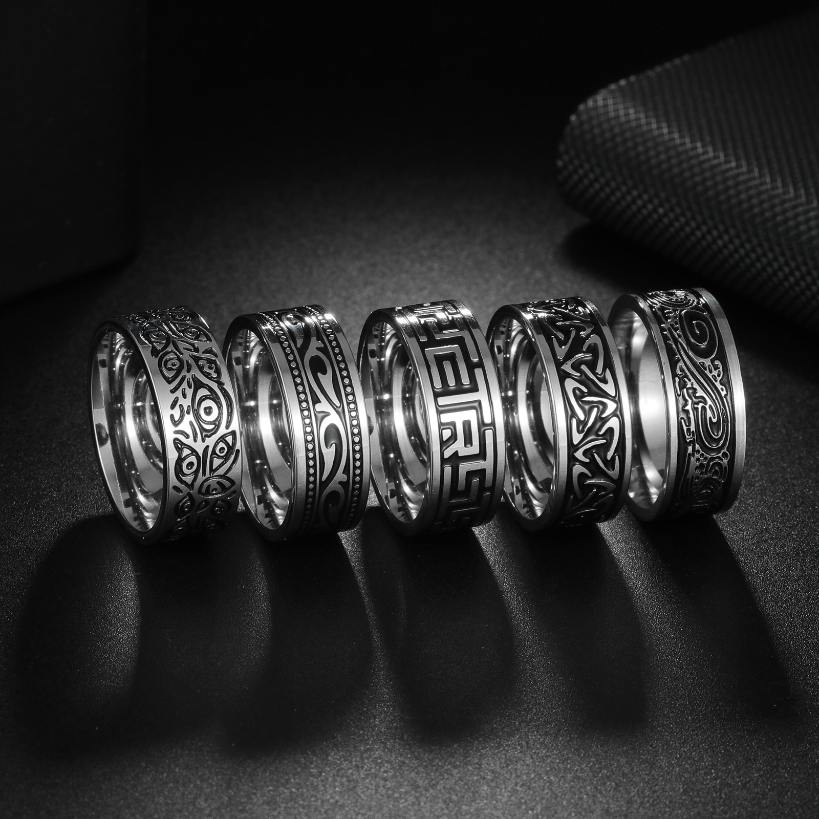 Retro Titanium Steel Ring With – Titanium Steel Ring Bewertung und Preis