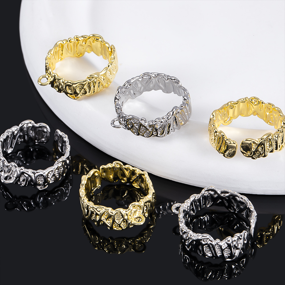 2Pcs Gold Plated Irregular Ope – Gold Plated Ring Bewertung und Preis