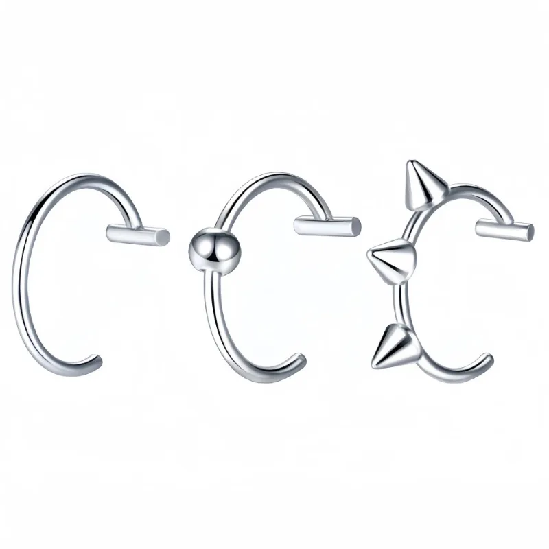 Titanium Steel C-Shaped Lip Ri – Titanium Steel Ring Bewertung und Preis