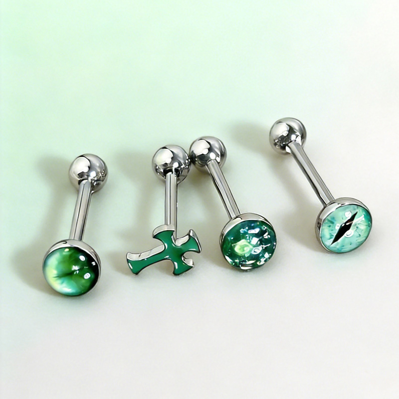 1Pc High-Quality Trendy Green  – Titanium Steel Ring Bewertung und Preis