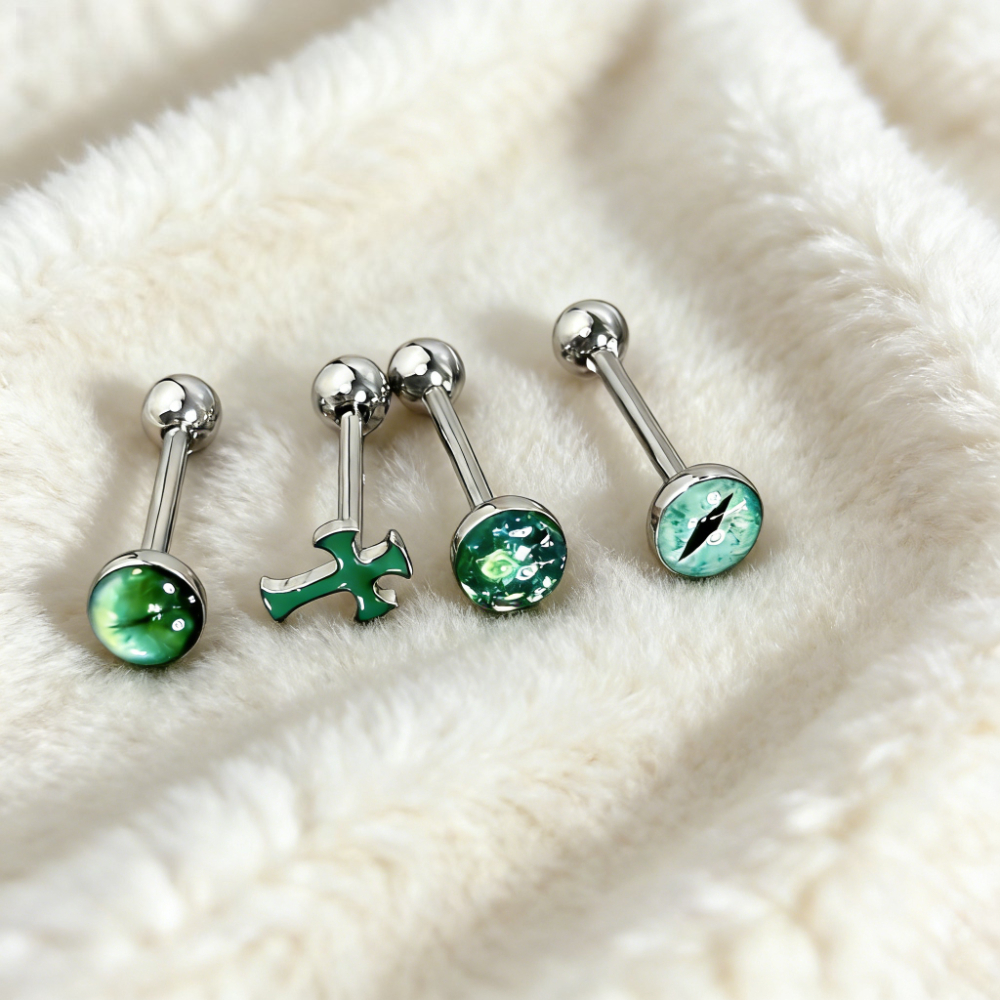1Pc High-Quality Trendy Green  – Titanium Steel Ring Bewertung und Preis
