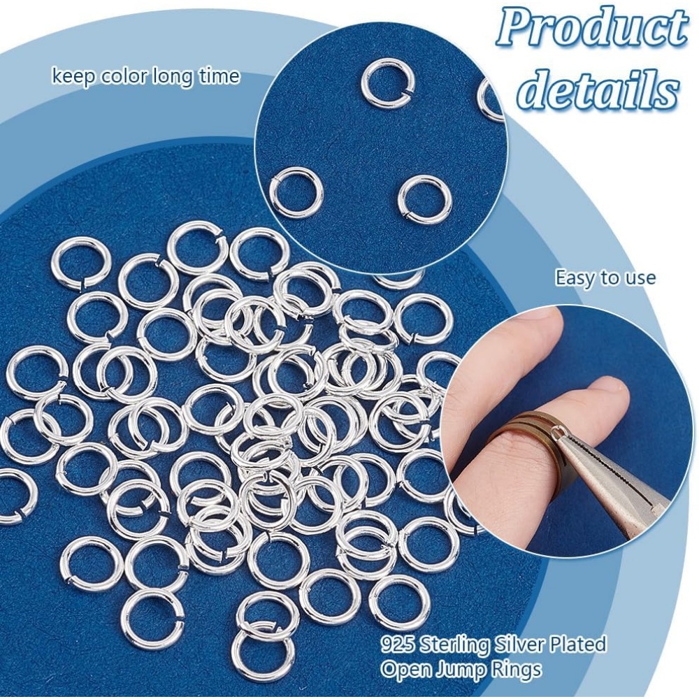 200pcs 925 Sterling Silver Pla – Sterling Silver Ring Bewertung und Preis
