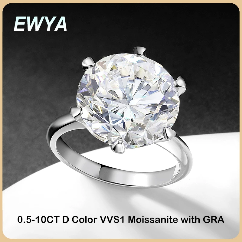 EWYA GRA Certified 0.5-10CT D  – Sterling Silver Ring Bewertung und Preis