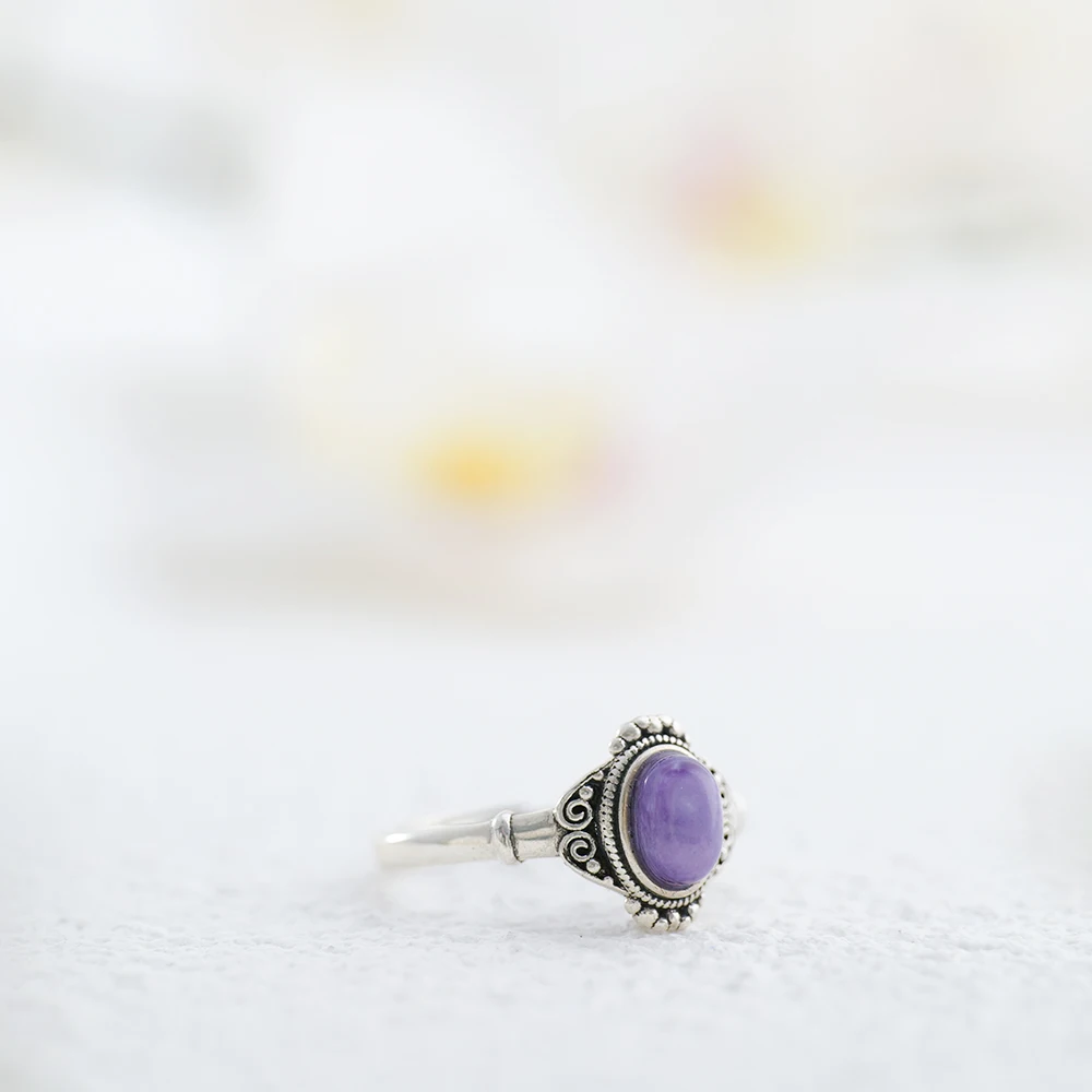 Solid 925 Silver Ring Adjustab – Birthstone Ring Set Bewertung und Preis