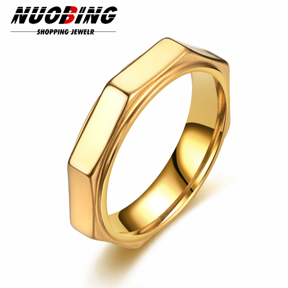 5MM Fashion Hexagon Titanium S – Titanium Steel Ring Bewertung und Preis